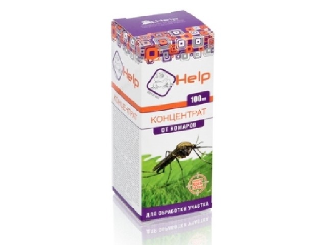 HELP Концентрат от КОМАРОВ на весь сезон, более 50 соток, инсектицидный, 100 мл. /24